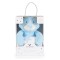 Set Pătură Bebe Cangaroo Rory Bear blue 75x90 cm cu Ursuleț de Pluș – Moale și Călduroasă, din Poliester Delicat, 0+ luni