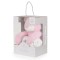 Set Pătură Bebe Cangaroo Rory Bear Pink 75x90 cm cu Ursuleț de Pluș – Moale și Călduroasă, din Poliester Delicat, 0+ luni