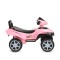 Mașinuță fără pedale pentru copii Moni No Fear Pink – 12-72 luni, până la 25 kg, cu lumini și melodii, compartiment depozitare