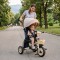 Tricicletă Pliabilă cu Control Parental Byox Flexy Lux Beige, Scaun Rotativ 360°, 18 Luni+