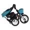 Tricicletă Pliabilă cu Control Parental Byox Flexy Lux Blue, Scaun Rotativ 360°, 18 Luni+