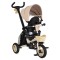Tricicletă Pliabilă cu Control Parental Byox Flexy Lux Beige, Scaun Rotativ 360°, 18 Luni+