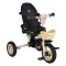 Tricicletă Pliabilă cu Control Parental Byox Flexy Lux Beige, Scaun Rotativ 360°, 18 Luni+