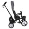 Tricicletă Pliabilă cu Control Parental Byox Flexy Lux Dark Grey, Scaun Rotativ 360°, 18 Luni+