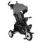 Tricicletă Pliabilă cu Control Parental Byox Flexy Lux Dark Grey, Scaun Rotativ 360°, 18 Luni+
