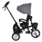Tricicletă Pliabilă cu Control Parental Byox Flexy Lux Dark Grey, Scaun Rotativ 360°, 18 Luni+