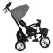 Tricicletă Pliabilă cu Control Parental Byox Flexy Lux Dark Grey, Scaun Rotativ 360°, 18 Luni+