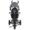 Tricicletă Pliabilă cu Control Parental Byox Flexy Lux Dark Grey, Scaun Rotativ 360°, 18 Luni+