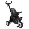 Tricicletă Pliabilă cu Control Parental Byox Flexy Lux Dark Grey, Scaun Rotativ 360°, 18 Luni+