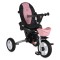 Tricicletă Pliabilă cu Control Parental Byox Flexy Lux Pink, Scaun Rotativ 360°, 18 Luni+