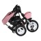 Tricicletă Pliabilă cu Control Parental Byox Flexy Lux Pink, Scaun Rotativ 360°, 18 Luni+