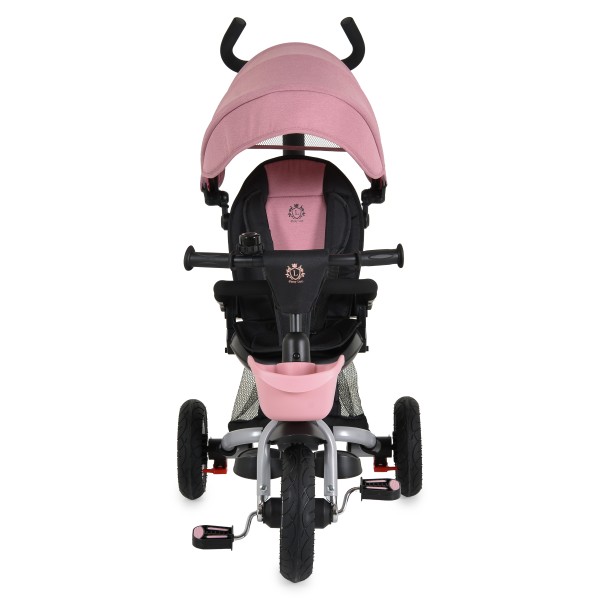 Tricicletă Pliabilă cu Control Parental Byox Flexy Lux Pink, Scaun Rotativ 360°, 18 Luni+