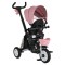 Tricicletă Pliabilă cu Control Parental Byox Flexy Lux Pink, Scaun Rotativ 360°, 18 Luni+
