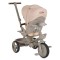 Tricicletă cu Control Parental Byox Fusion Lux Beige, Scaun Rotativ 360°, 5 Luni – 5 Ani