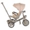 Tricicletă cu Control Parental Byox Fusion Lux Beige, Scaun Rotativ 360°, 5 Luni – 5 Ani
