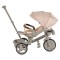 Tricicletă cu Control Parental Byox Fusion Lux Beige, Scaun Rotativ 360°, 5 Luni – 5 Ani