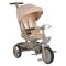 Tricicletă cu Control Parental Byox Fusion Lux Beige, Scaun Rotativ 360°, 5 Luni – 5 Ani