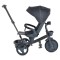 Tricicletă cu Control Parental Byox Fusion Lux Dark Grey, Scaun Rotativ 360°, 5 Luni – 5 Ani