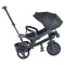 Tricicletă cu Control Parental Byox Fusion Lux Dark Grey, Scaun Rotativ 360°, 5 Luni – 5 Ani