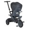 Tricicletă cu Control Parental Byox Fusion Lux Dark Grey, Scaun Rotativ 360°, 5 Luni – 5 Ani