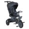 Tricicletă cu Control Parental Byox Fusion Lux Dark Grey, Scaun Rotativ 360°, 5 Luni – 5 Ani