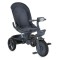 Tricicletă cu Control Parental Byox Fusion Lux Dark Grey, Scaun Rotativ 360°, 5 Luni – 5 Ani