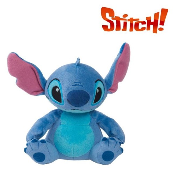 Figurină de Pluș Stitch Albastru 16 cm – Cu Aromă de Ananas și Sunete la Atingerea Burticii 