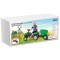 Tractor cu pedale si remorca detasabila pentru copii, Pilsan Active Rosu, Varsta recomandata 3-6 Ani, Dimensiune 143 x 51 x 51 cm