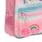 Ghiozdan Fetite pentru Gradinita, Unicorn Rainbow cu Pompon Roz, Dimensiune 24x10x31cm