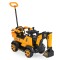 Excavator Electric Copii Moni Bumblebee Galben – 6V, Cupă Funcțională, Lumină, Sunete și Control Parental, Varsta 3–8 Ani