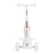 Trotinetă 2 in 1 Copii Byox Velvet Royal White – Cu Scaun, Lumină, Muzică și Ghidon Reglabil, 3+ Ani