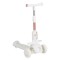 Trotinetă 2 in 1 Copii Byox Velvet Royal White – Cu Scaun, Lumină, Muzică și Ghidon Reglabil, 3+ Ani