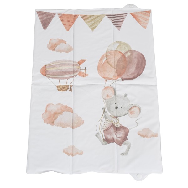 Saltea Pliabilă de Schimbat Scutece Cangaroo Wild & Free Mouse – Ușoară, Compactă, 60x40 cm, 0–12 Luni
