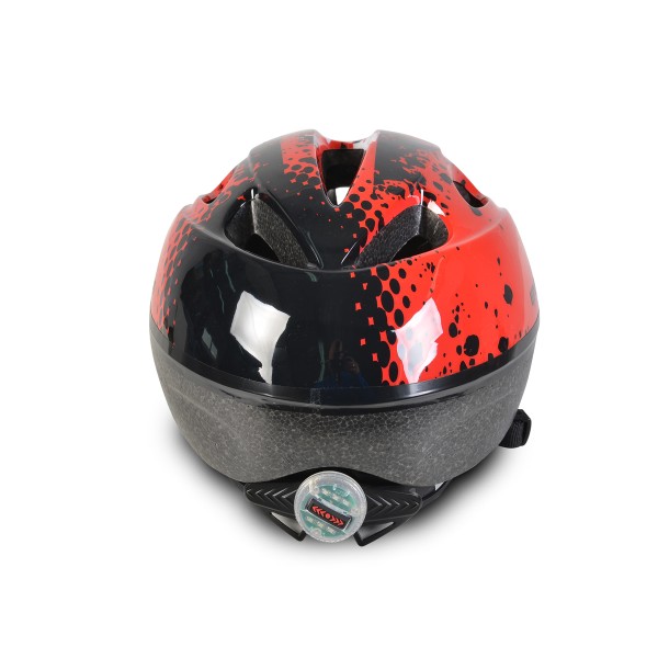 Cască de protectie Copii Byox Y03 Red cu LED și Ventilație – Mărime Reglabilă 48–54 cm, Tehnologie Out-Mold, 210g