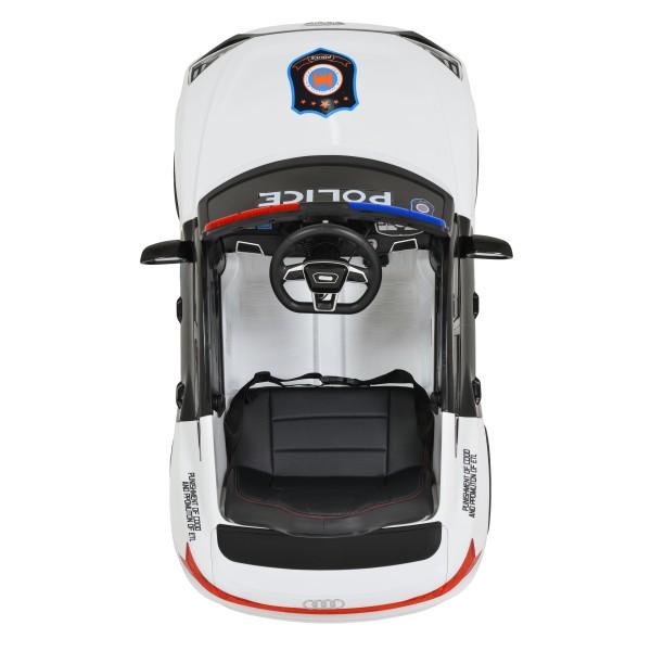 Mașină Electrică Poliție pentru Copii 3–8 Ani – Audi RS e-tron, 2 Motoare, Lumini, Telecomandă, Muzica