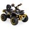 ATV Electric Copii 3+ ani - Moni Speed Buggy Yellow cu 4 Motoare 25W, Baterie 12V, Telecomandă, Lumini și MP3