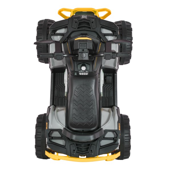 ATV Electric Copii 3+ ani - Moni Speed Buggy Yellow cu 4 Motoare 25W, Baterie 12V, Telecomandă, Lumini și MP3