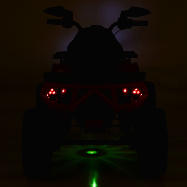 ATV Electric Copii 3+ ani - Moni Speed Buggy Red cu 4 Motoare 25W, Baterie 12V, Telecomandă, Lumini și MP3