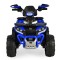 ATV Electric Copii 3+ ani - Moni Speed Buggy Blue cu 4 Motoare 25W, Baterie 12V, Telecomandă, Lumini și MP3