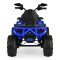 ATV Electric Copii 3+ ani - Moni Speed Buggy Blue cu 4 Motoare 25W, Baterie 12V, Telecomandă, Lumini și MP3
