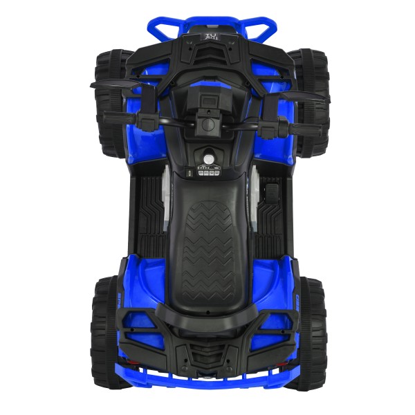 ATV Electric Copii 3+ ani - Moni Speed Buggy Blue cu 4 Motoare 25W, Baterie 12V, Telecomandă, Lumini și MP3