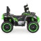 ATV Electric Copii 3+ ani - Moni Speed Buggy Green cu 4 Motoare 25W, Baterie 12V, Telecomandă, Lumini și MP3