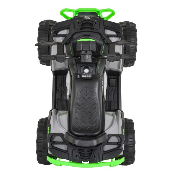 ATV Electric Copii 3+ ani - Moni Speed Buggy Green cu 4 Motoare 25W, Baterie 12V, Telecomandă, Lumini și MP3