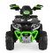 ATV Electric Copii 3+ ani - Moni Speed Buggy Green cu 4 Motoare 25W, Baterie 12V, Telecomandă, Lumini și MP3