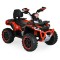 ATV Electric Copii 3+ ani - Moni Speed Buggy Red cu 4 Motoare 25W, Baterie 12V, Telecomandă, Lumini și MP3