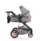 Cărucior 2 în 1 Midas Grey pentru Nou-Născuți – Landou Transformabil în Modul Sport, Cadru Ușor din Aluminiu, Reversibil, 0-15 kg