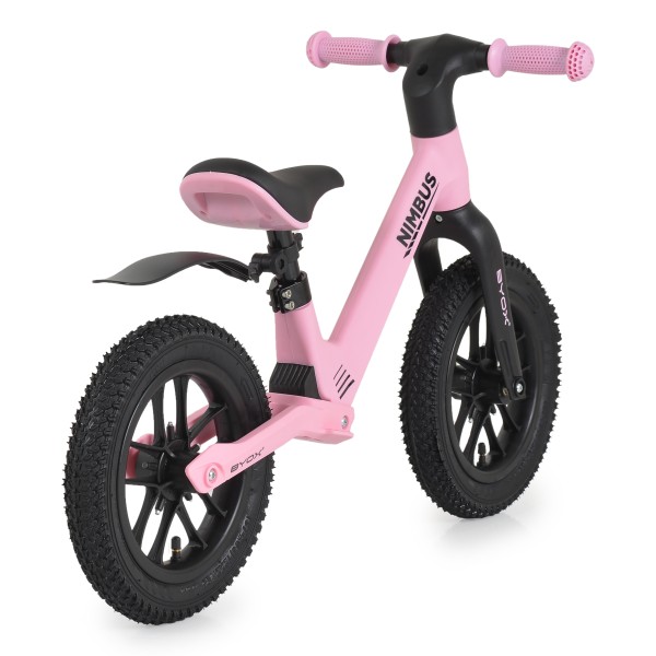Bicicleta de Echilibru, fara Pedale Byox Nimbus Taffy Pink 12 Inch, Roti cu efecte luminoase, Scaun reglabil, Varsta 3 Ani + Bicicleta de Echilibru, fara Pedale Byox Nimbus Taffy Pink 12 Inch, Roti cu efecte luminoase, Scaun reglabil, Varsta 3 Ani +