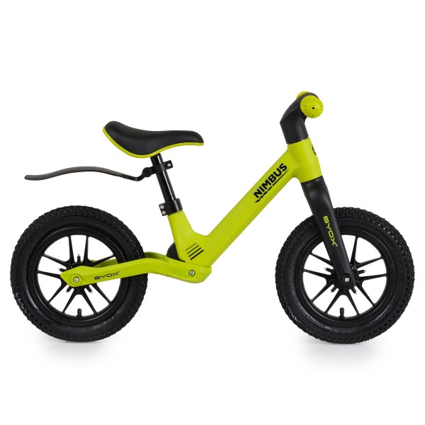 Bicicleta de Echilibru, fara Pedale Byox Nimbus Volt Green 12 Inch, Roti cu efecte luminoase, Scaun reglabil, Varsta 3 Ani + Bicicleta de Echilibru, fara Pedale Byox Nimbus Volt Green 12 Inch, Roti cu efecte luminoase, Scaun reglabil, Varsta 3 Ani +