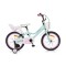 Bicicleta copii cu roti ajutatoare Byox Quincy Mint 18 inch, varsta recomandata 5 - 9 ani, accesorii incluse