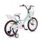 Bicicleta copii cu roti ajutatoare Byox Quincy Mint 18 inch, varsta recomandata 5 - 9 ani, accesorii incluse